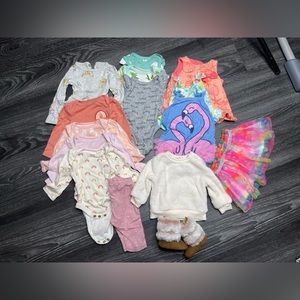 Newborn Baby Girl Clothes Lot